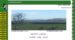 Desktop Screenshot of campingwildwales.co.uk