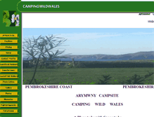 Tablet Screenshot of campingwildwales.co.uk